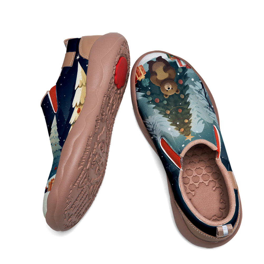 Christmas Bear Kids Slip On