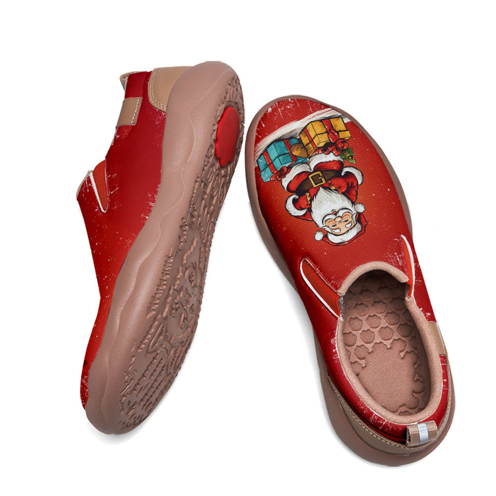 Cartoon Santa Claus Kids Slip On