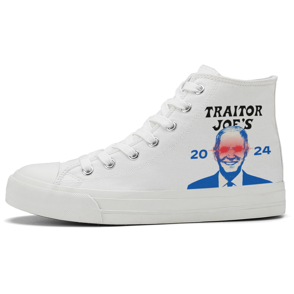 I Support Biden High Top Canvas Shoes