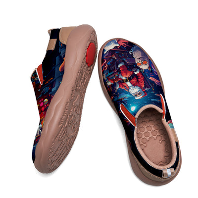 Cyberpunk Style Santa Claus Kids Slip On