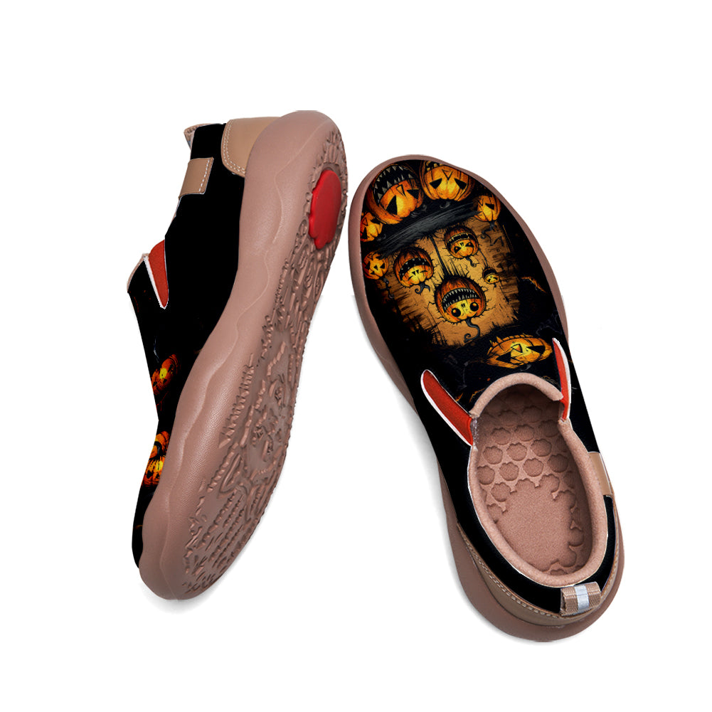 Halloween Pumpkin Kids Slip On