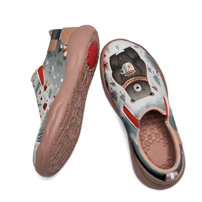 Christmas Bear Kids Slip On