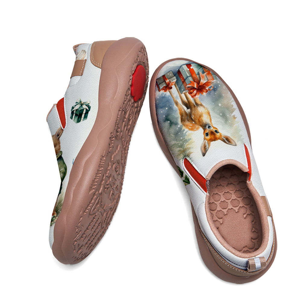 Christmas Deer Kids Slip On