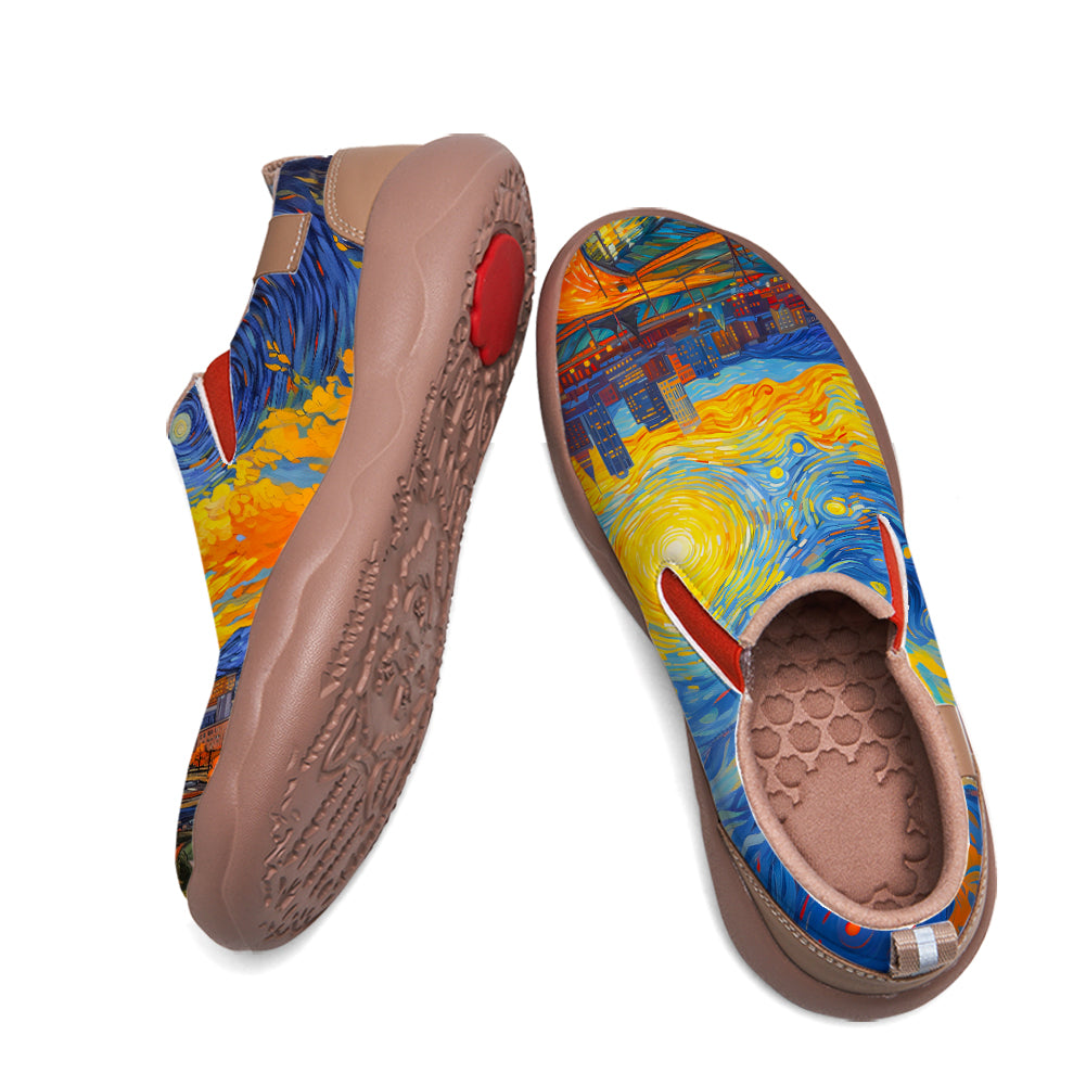 Starry Night Memphis City Slip On