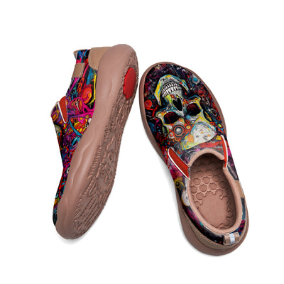 Colorful Skull Slip On