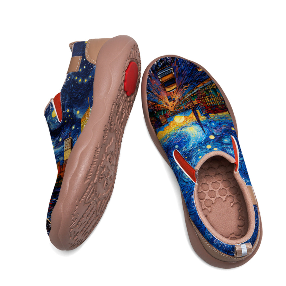 Starry Night Memphis City Slip On