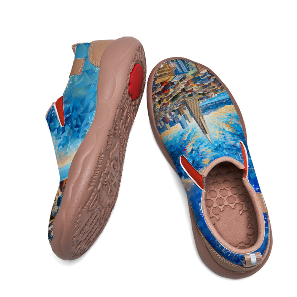 Starry Night San Francisco City Slip On