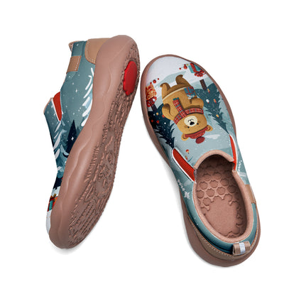 Christmas Bear Kids Slip On