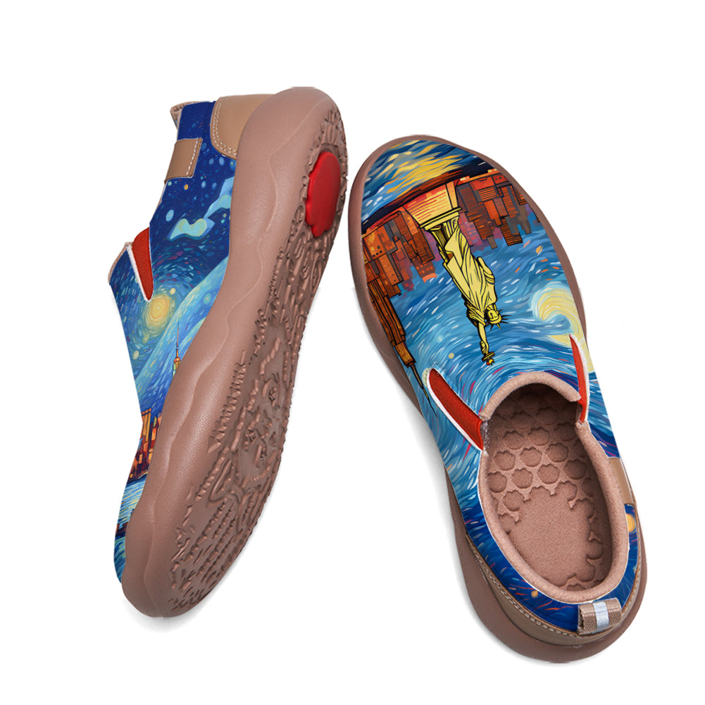 Starry Night New York City Slip On