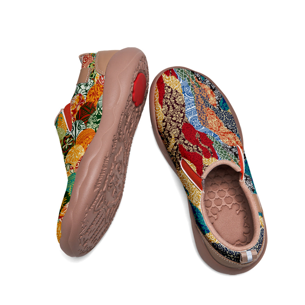 Colorful Patchwork Slip On