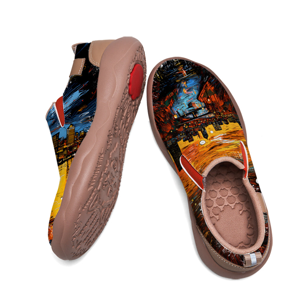 Graffiti Boston City Slip On