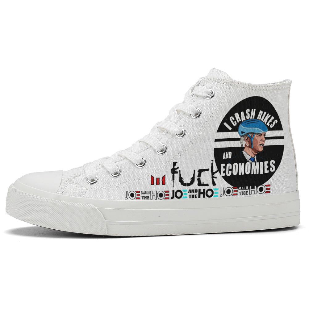 I Oppose/Support High Top Canvas Shoes