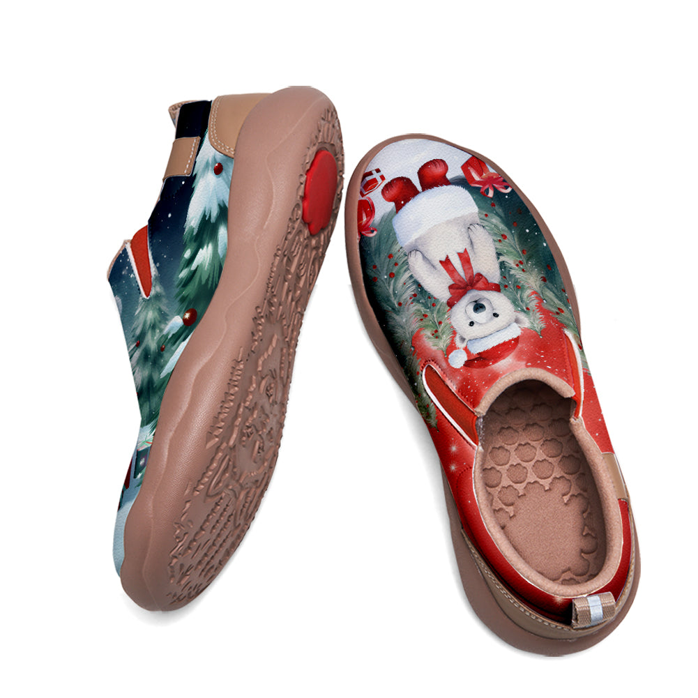 Christmas Polar Bear Kids Slip On