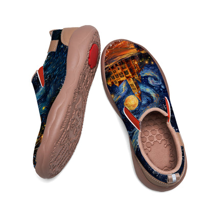 Starry Night San Antonio City Slip On