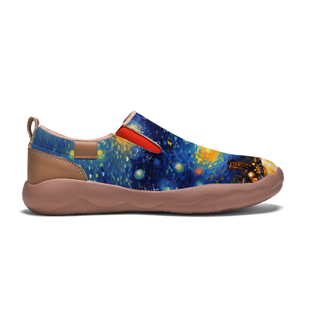 Starry Night Toronto City Slip On