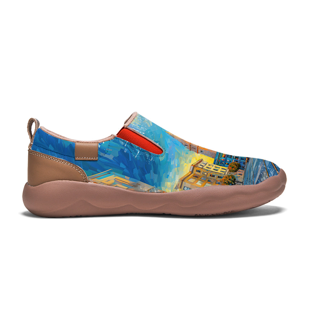 Starry Night San Francisco City Slip On