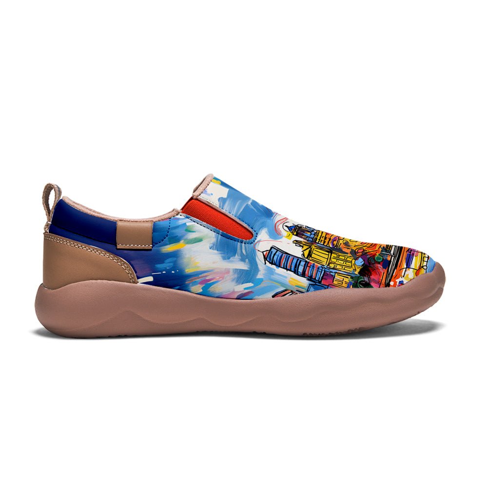 Graffiti Chicago City Slip On