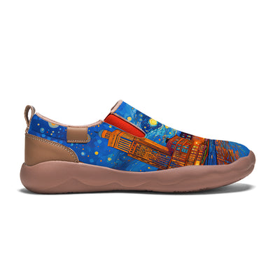 Starry Night Detroit City Slip On