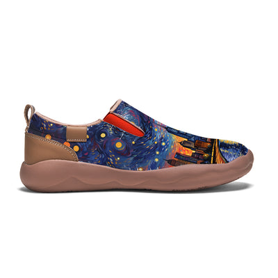 Starry Night Chicago City Slip On