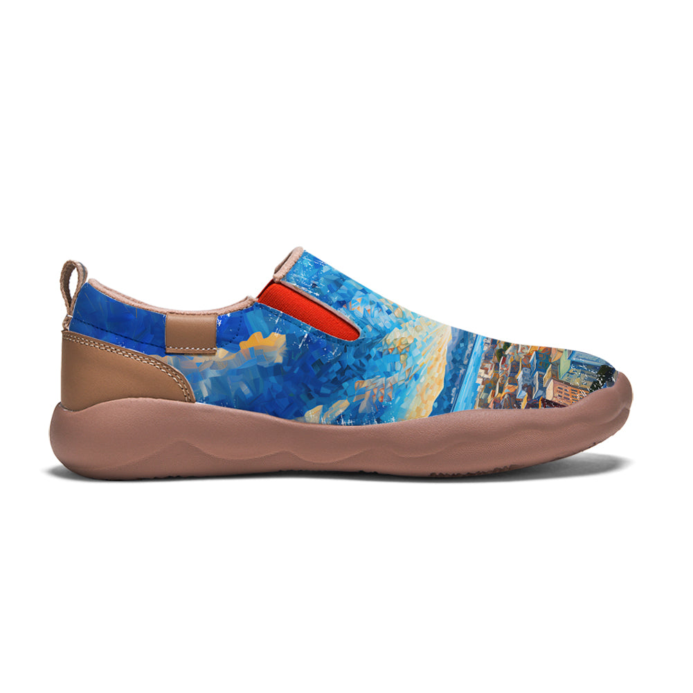 Starry Night San Francisco City Slip On