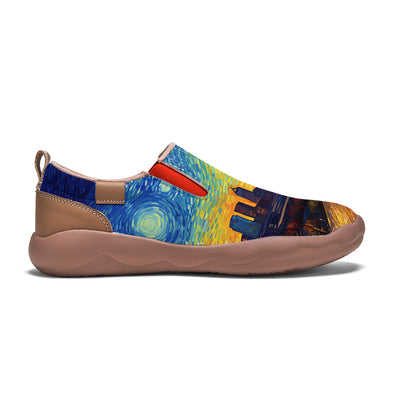 Starry Night Dallas City Slip On