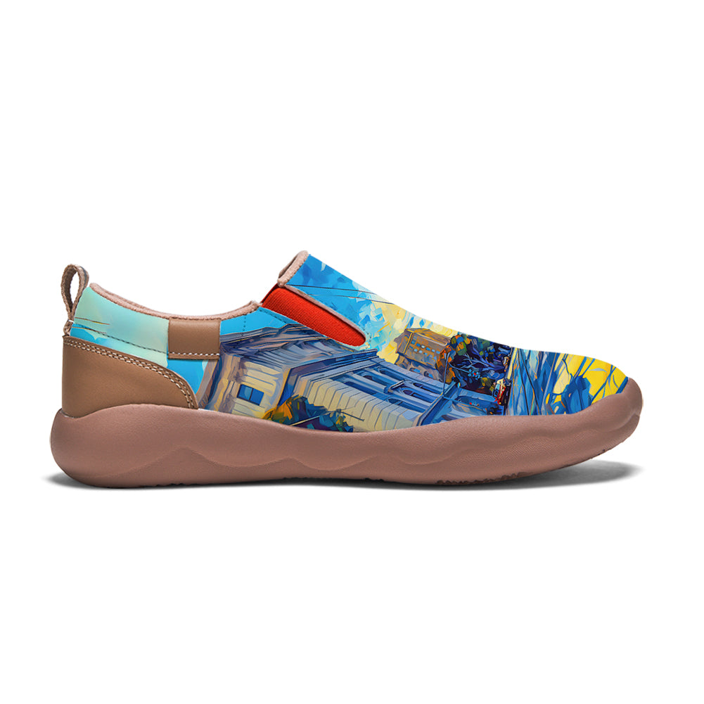 Starry Night San Francisco City Slip On