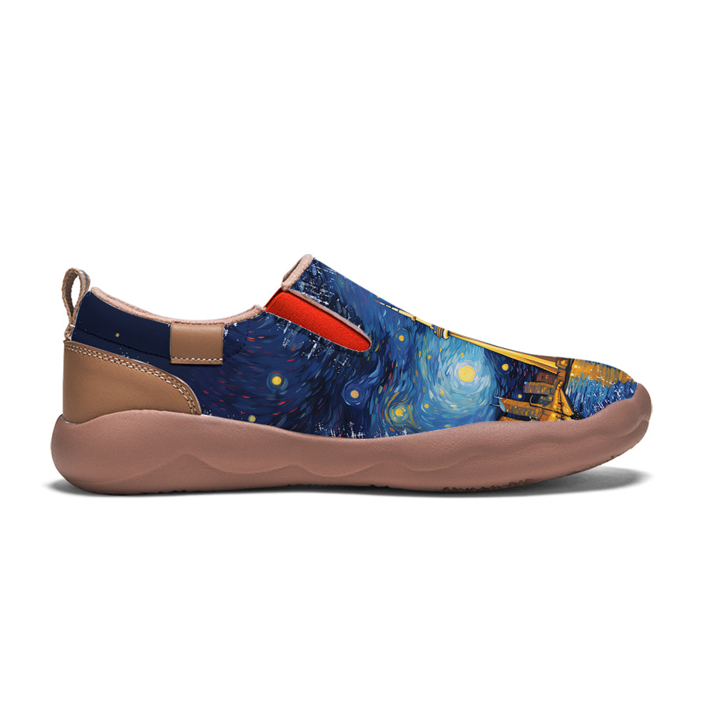 Starry Night Toronto City Slip On