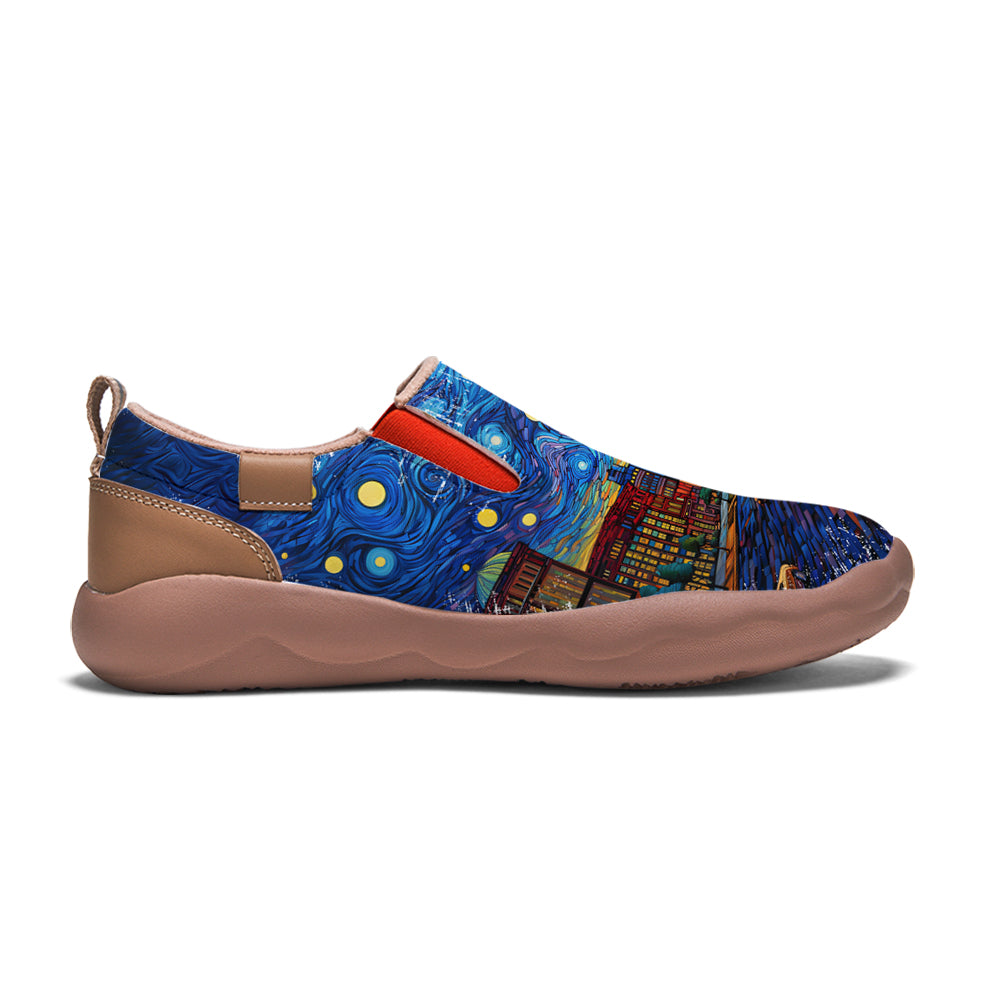 Starry Night Memphis City Slip On