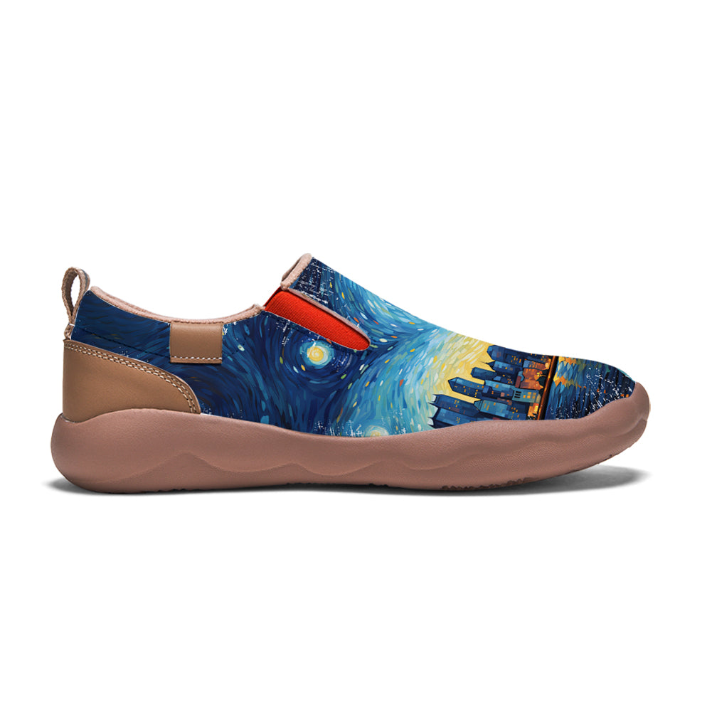 Starry Night Philadelphia City Slip On