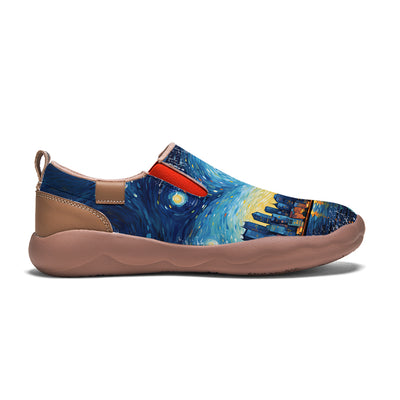 Starry Night Philadelphia City Slip On