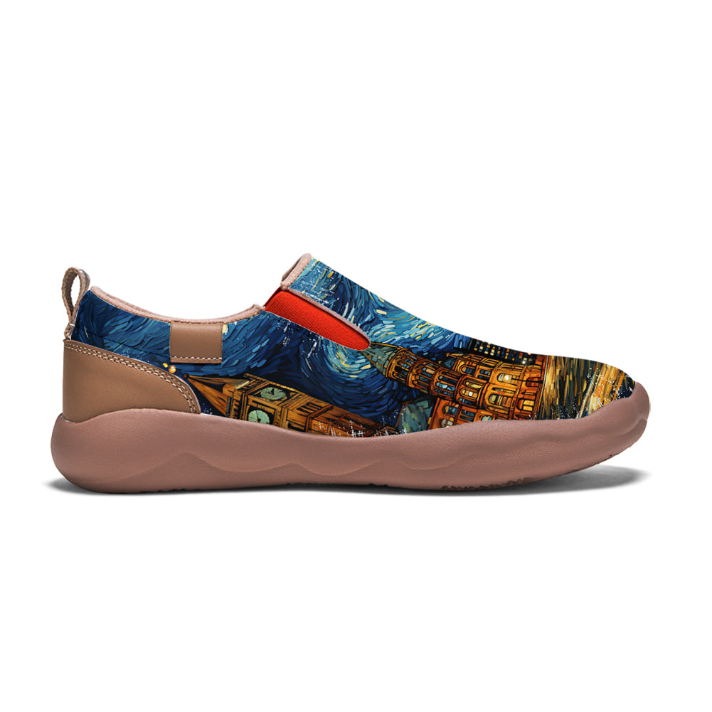 Starry Night Boston City Slip On