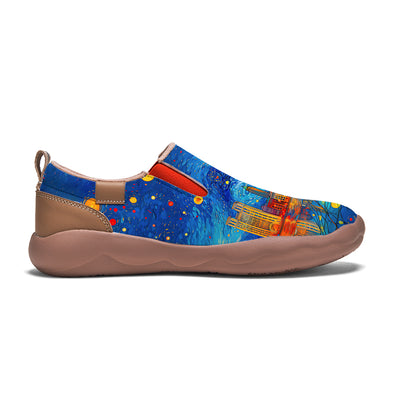 Starry Night Detroit City Slip On