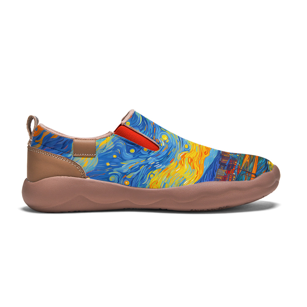 Starry Night Memphis City Slip On