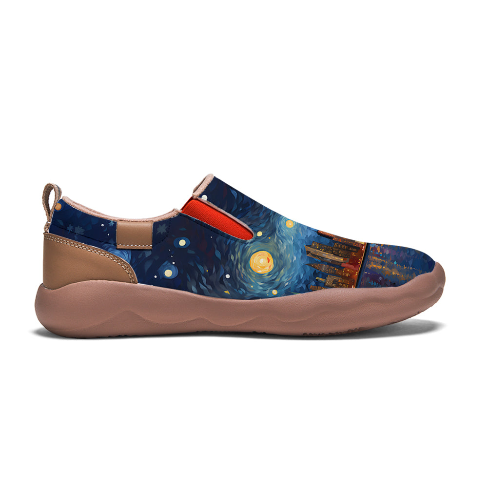 Starry Night New York City Slip On