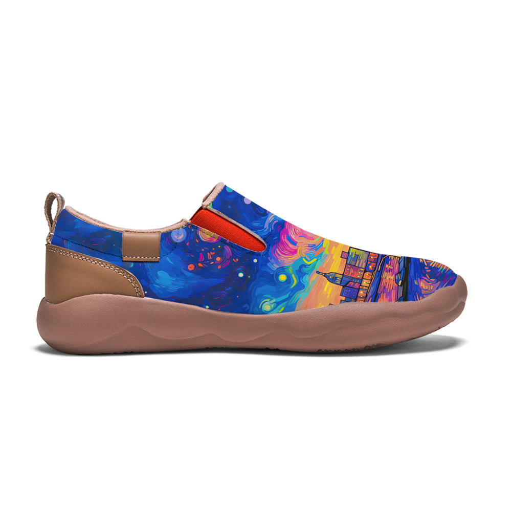 Starry Night Milwaukee City Slip On