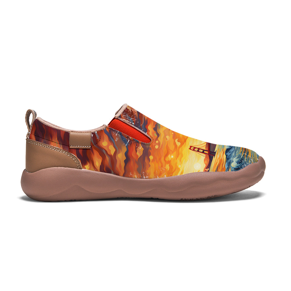 Starry Night San Francisco City Slip On