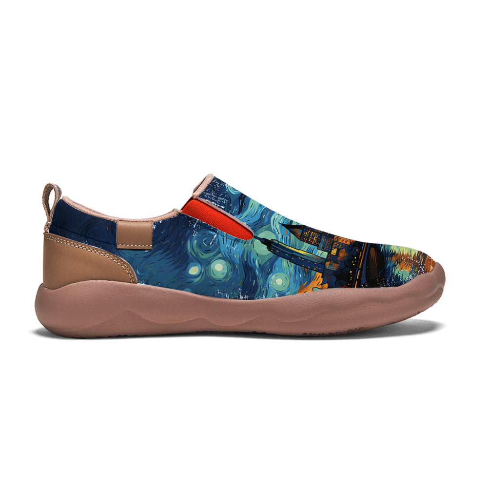 Starry Night Philadelphia City Slip On