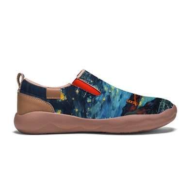 Starry Night San Francisco City Slip On