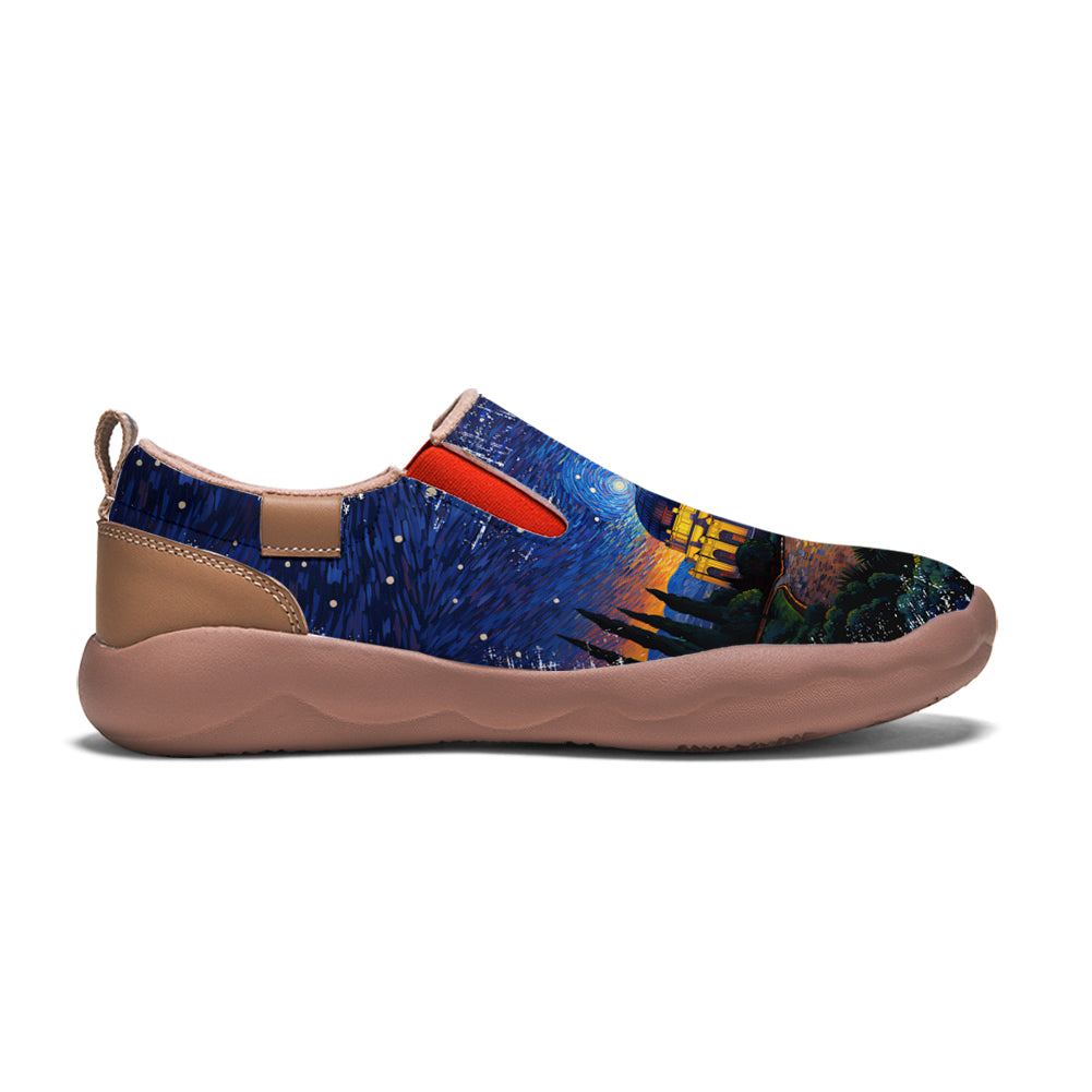 Starry Night Los Angeles City Slip On