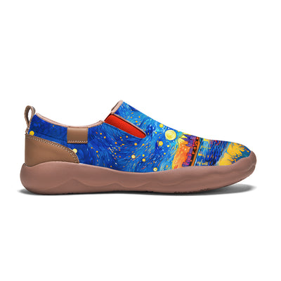 Starry Night Detroit City Slip On