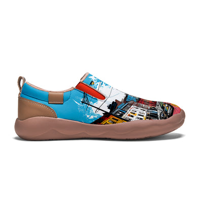 Graffiti Boston City Slip On