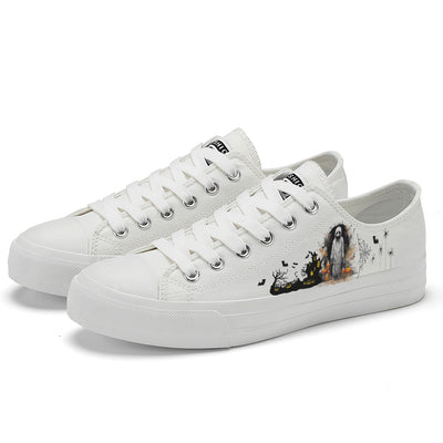 Halloween Skull Low Top Canvas Shoes