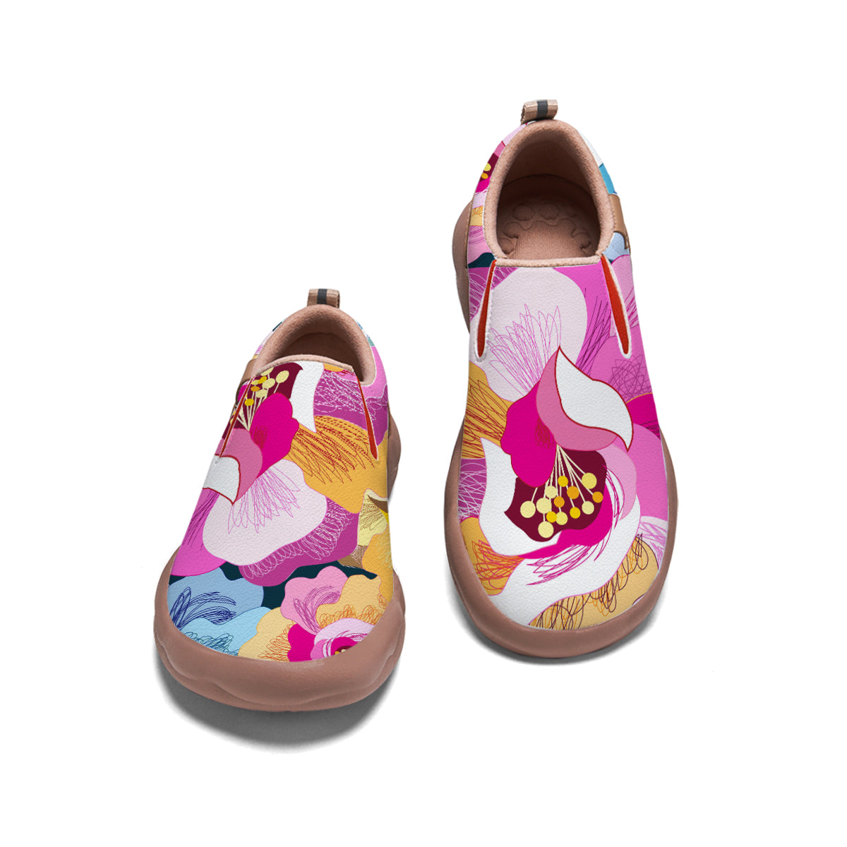 Colorful Flower Slip On