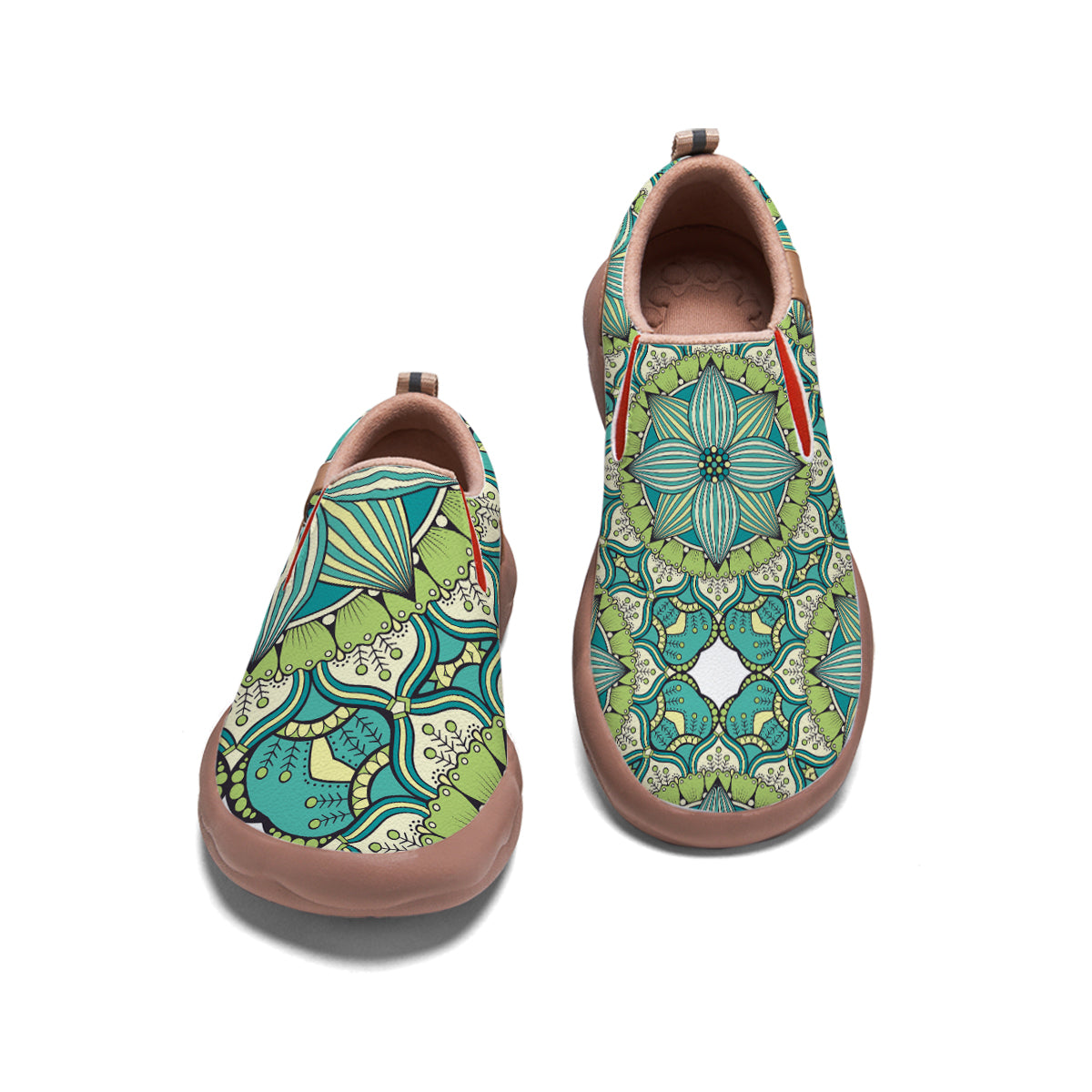 Mandala Flower Slip On