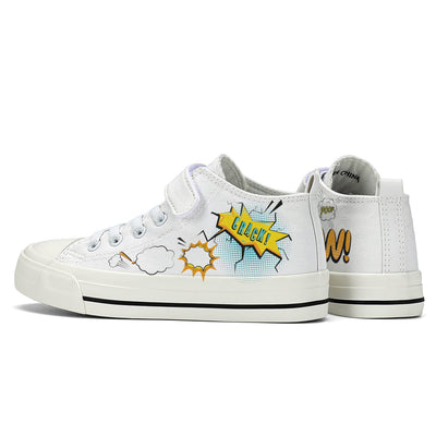 Pop Art Kids High Top Canvas Shoes