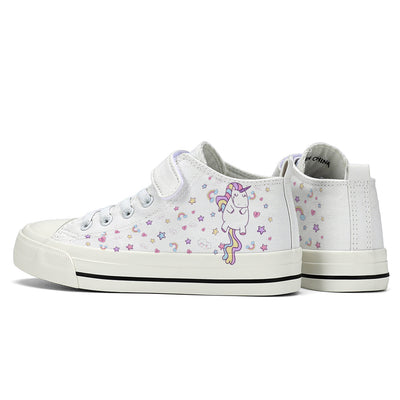 Unicorn Kids High Top Canvas Shoes