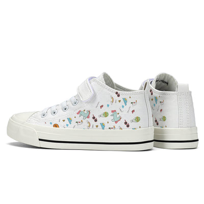 Unicorn Kids High Top Canvas Shoes