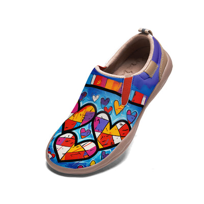 Graffiti Heart Slip On