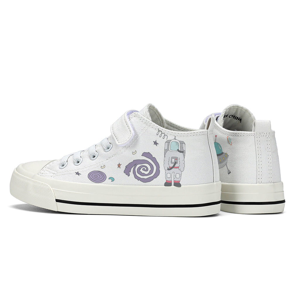 Astronaut Kids High Top Canvas Shoes