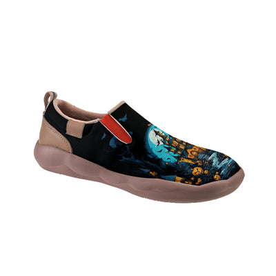 Halloween Pumpkin Castle Kids Slip On